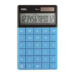 Deli Calculad Touch 12 Dígitos Azul E1589A