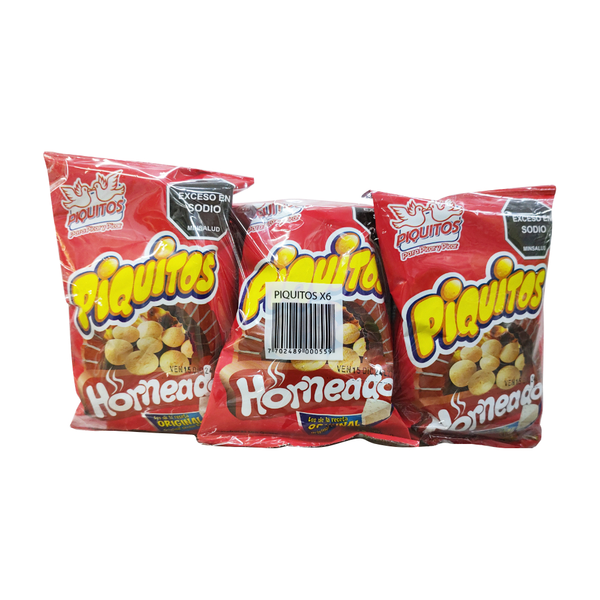 Piquitos Pasaboca Horneado 6 x 17 g