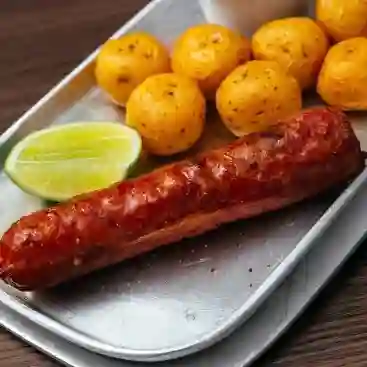 Chorizo con Papa Criolla