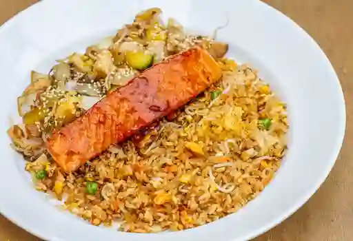 Salmón teriyaki