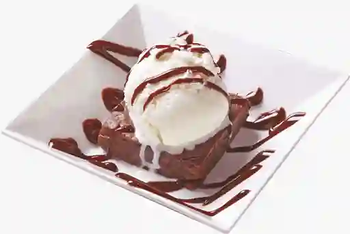 Brownie de Chocolate con Helado