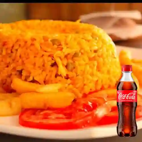 Combo Arroz con Pollo + Coca Cola Original 400ml