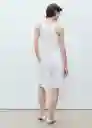 Bermuda Samari Blanco Talla 38 Mujer Mango