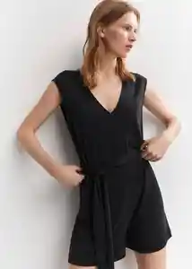 Enterizo Mono Cati Negro Talla M Mujer Mango