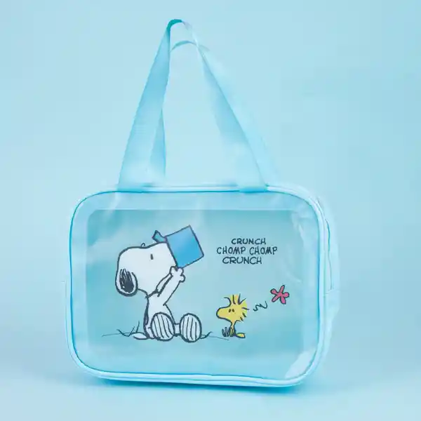 Organizador Para Viaje Serie Snoopy Colorful Azul Miniso