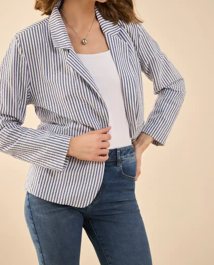 Chaqueta Azul Altamar Ultraoscuro Talla L 122G020 Esprit