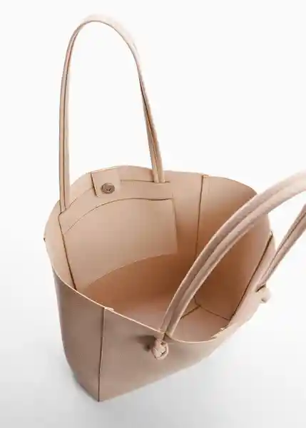 Bolso g Tulipa Off White Talla 99 Mujer Mango