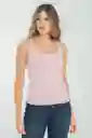 Top Basic Color Rosado Palo de Rosa Talla XS Ragged