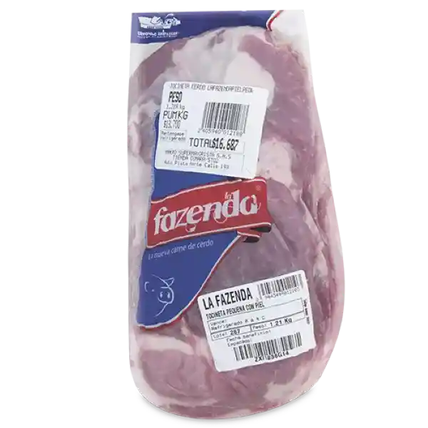 La Fazenda Tocineta de Cerdo Con Piel Pequeña
