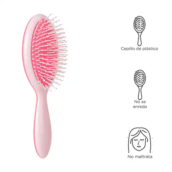 Cepillo Para Cabello de Cojín Bicolor Rosado Miniso