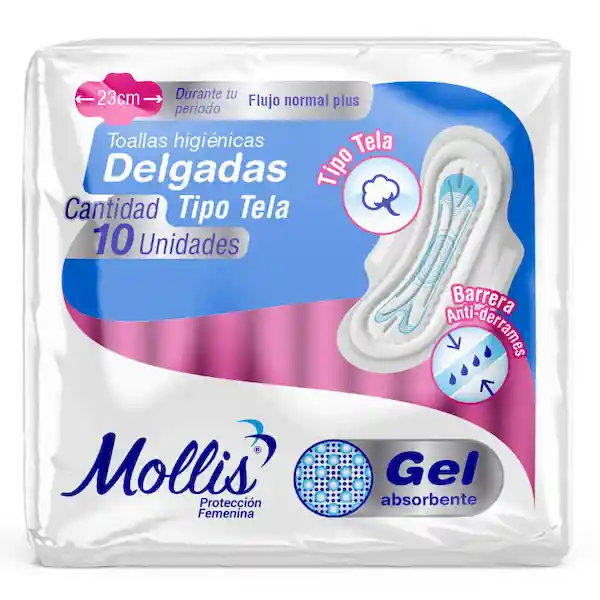 Mollis Toalla Higiénica Delgada