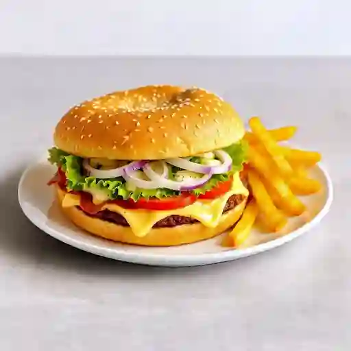 Jamón queso-sandwich