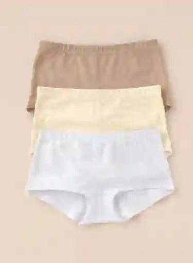 Paqx3 Panties Estilo Bóxers En Algodón, 12634X3