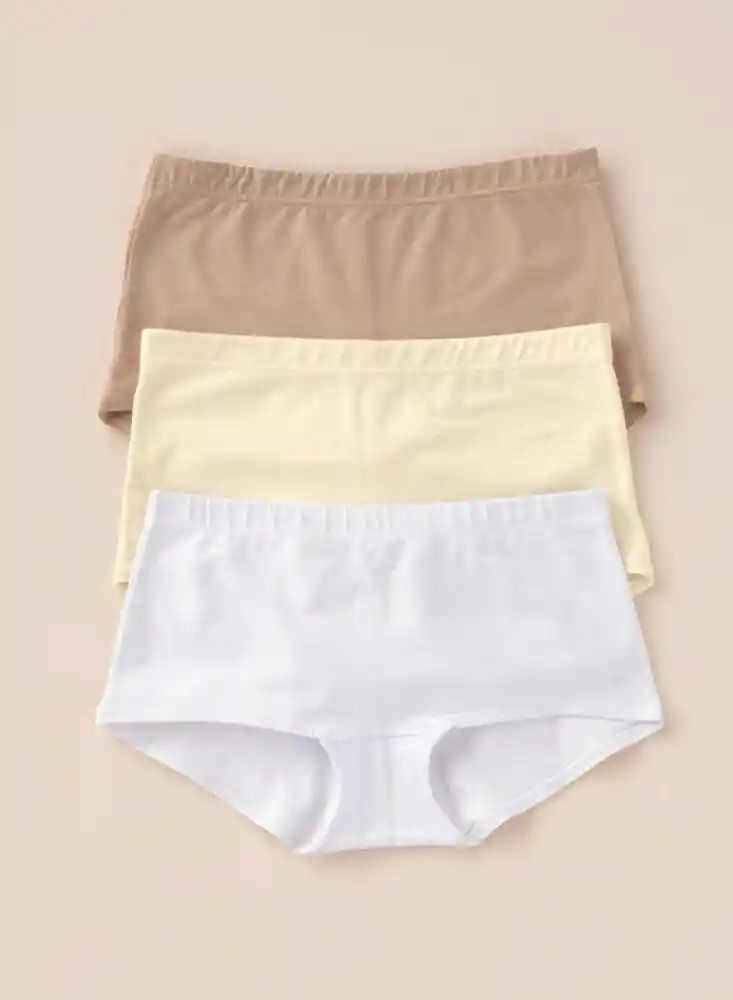 Paqx3 Panties Estilo Bóxers En Algodón, 12634X3