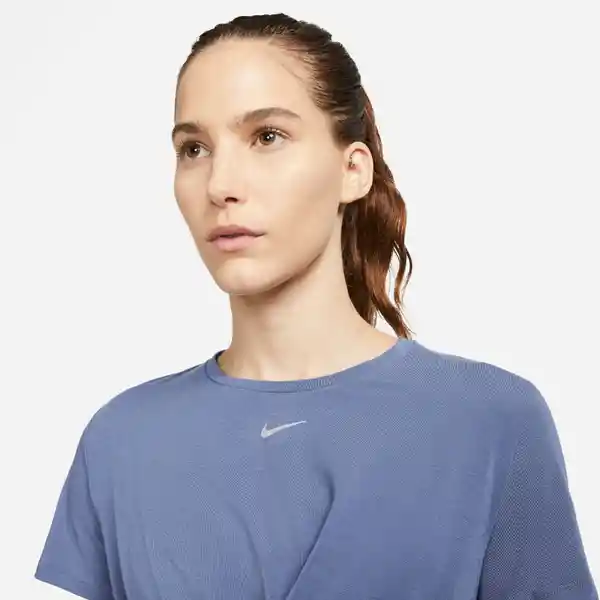 Nike Camiseta W One Luxe Df Ss Std Tw Tp Para Mujer Azul Talla S