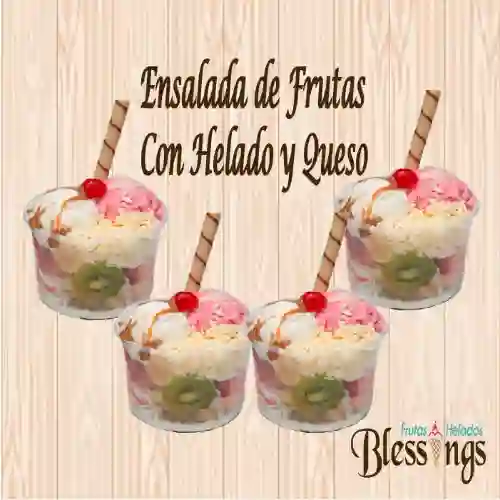 Combo 4 Ensaladas con Helado y Queso