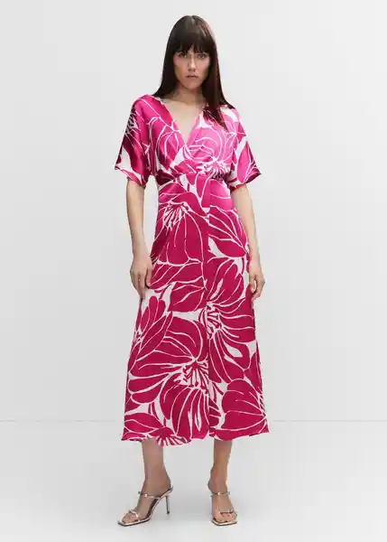 Vestido Fucsia Fucsia Talla XS Mujer Mango