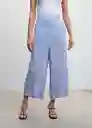 Pantalón Life Azul Talla XS Mujer Mango