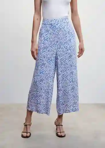 Pantalón Life Azul Talla XS Mujer Mango