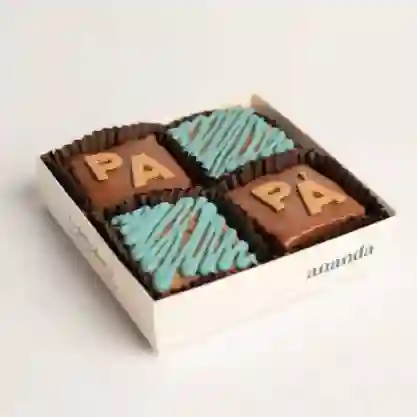 Brownies X4 Cubierto Chocolate