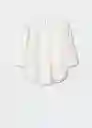 Blusa Champs Off White Talla XL Mujer Mango