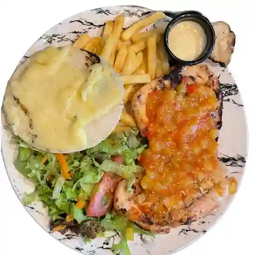 Filete de pechuga agridulce