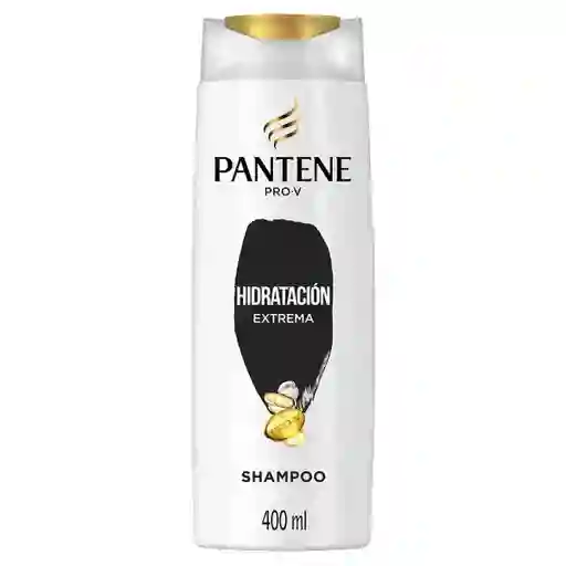 PANTENE Shampoo para cabello tratado químicamente dañado y con frizz Pantene Hidratación Extrema con Glicerina y Pro-vitaminas 400 ml