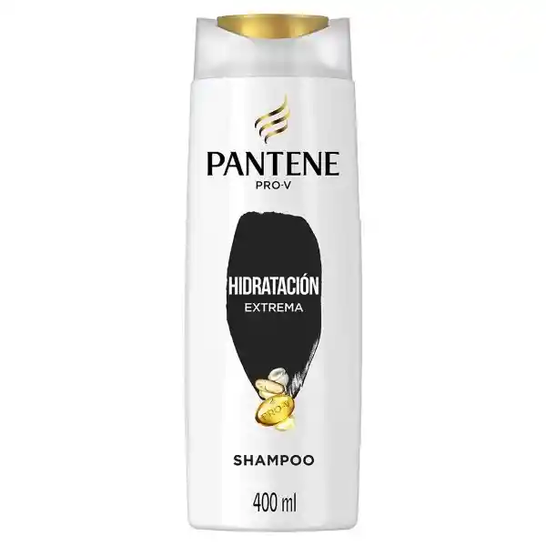 PANTENE Shampoo para cabello tratado químicamente dañado y con frizz Pantene Hidratación Extrema con Glicerina y Pro-vitaminas 400 ml