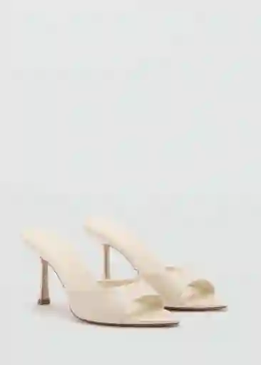 Sandalias Pepyw Blanco Talla 36 Mujer Mango
