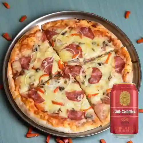 Combo Pizza Especial + Club col. Roja Lta 330ml