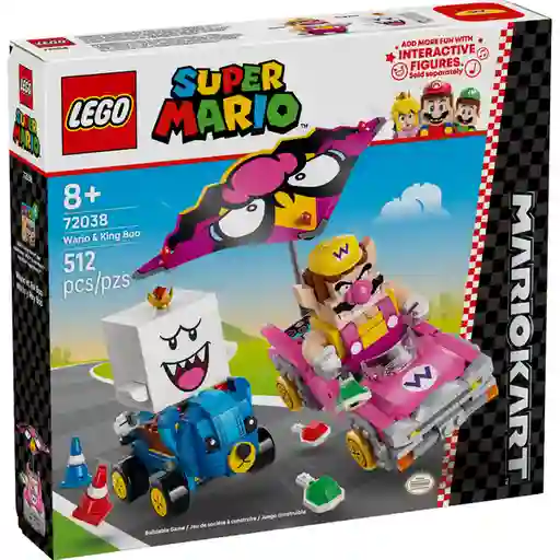 Set Construcción Mario Kart Wario y Rey Boo Lego