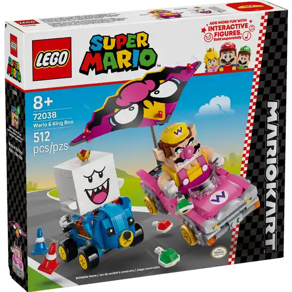 Set Construcción Mario Kart Wario y Rey Boo Lego