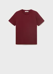 Camiseta Chals Granate Talla L Mujer Mango