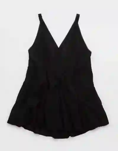 Vestido Aerie Negro Talla: MEDIUM 1893073 American Eagle