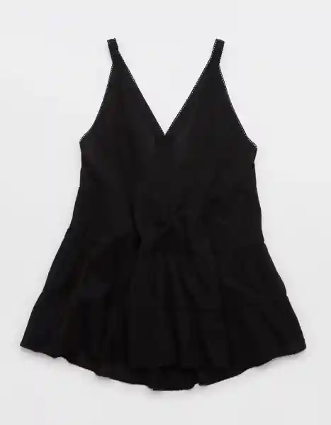 Vestido Aerie Negro Talla: MEDIUM 1893073 American Eagle