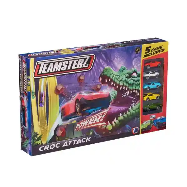 Pista Croc Attack 5 Carros Toy Logic 1417333