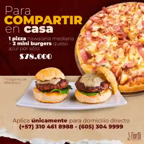 Pizza Hawaiana -mini Burger