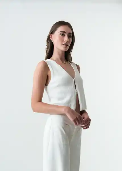 Tejido Mujer Crudo Puro Claro Talla L 483G066 Naf Naf