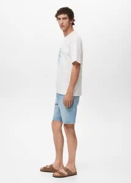 Camiseta Seagull Off White Talla M Hombre Mango