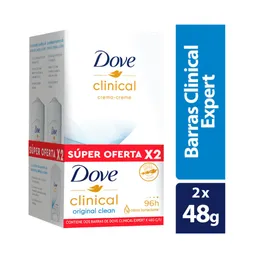 Dove Desodorante en Barra Clinical Original Clean