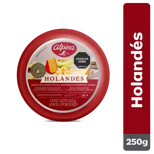 Queso Holandés Alpina Bloque 250 g