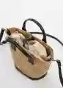 Bolso P Milos Negro Talla 99 Mujer Mango