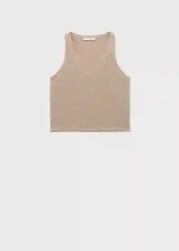 Top Vella Piedra Talla M Mujer Mango