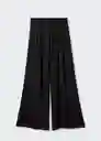 Pantalón Moon Negro Talla 18 Mujer Mango