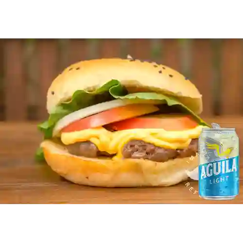 Combo Hamburguesa Especial + Aguila Light Lta 330ml