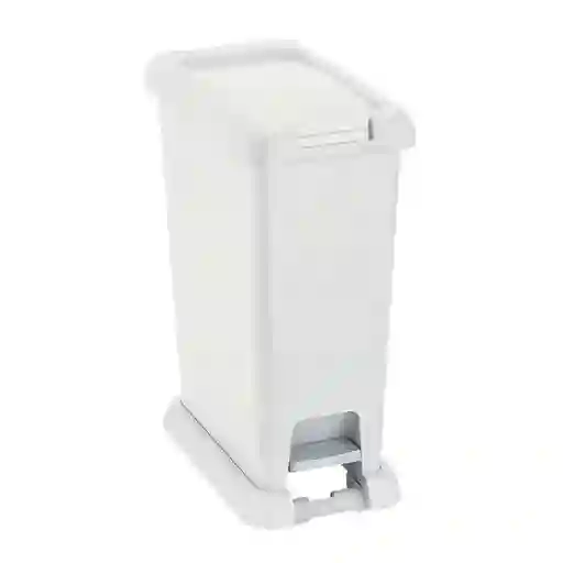 Basurero Pedal Color Blanco 20 L Rimax