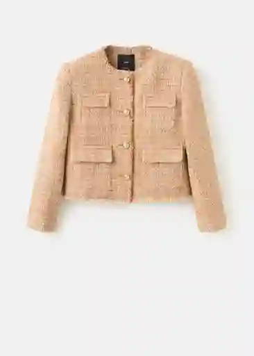 Chaqueta Winter Camel Talla Xl Mujer Mango