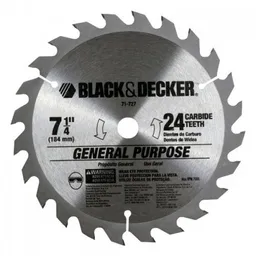 Black & Decker Disco Sierra Dientes Carburo 7 71-727 24