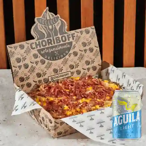 Combo Mini Choripapa + Aguila Light 355 ml