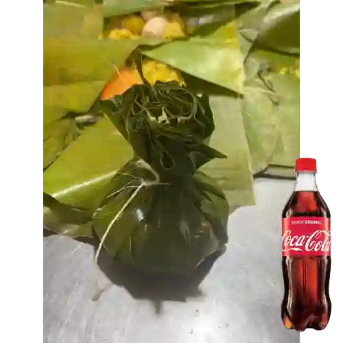 Combo Tamal Tradicional c/ Copete +cocacola Orig 500ml